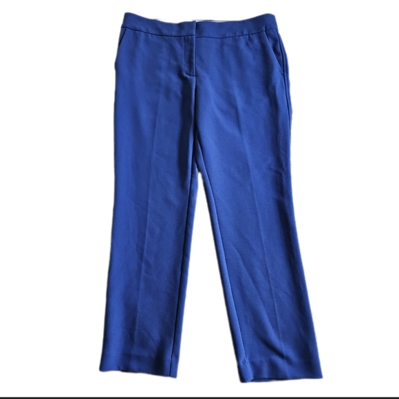 LOFT WOMENS  MARISA PANTS SIZE 12 BLUE COLOR PREOWNED CONDITION - Picture 4 of 17